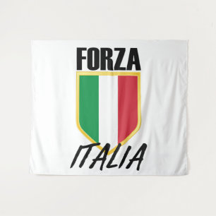 Tenture Drapeau italien Forza Italia Football