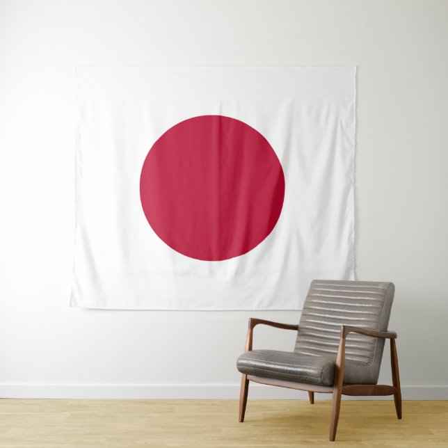 Tenture Drapeau Japon (En situation (horizontale))