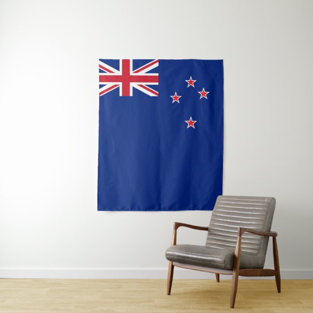 Tenture Drapeau néo-zélandais (En situation)