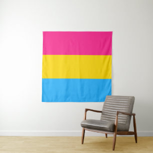 Tenture Drapeau Pansexuel Carré