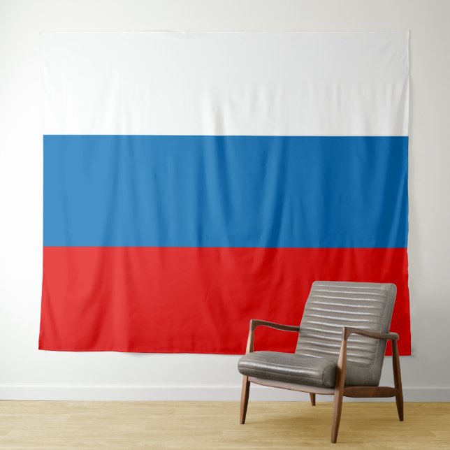 Tenture Drapeau patriotique russe panslave (En situation (horizontale))