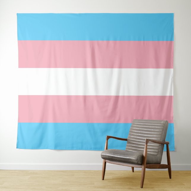 Tenture Drapeau Transgenre Extra Large (En situation (horizontale))