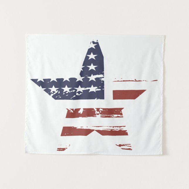 Tenture Drapeau vintage (Devant (Horizontal))