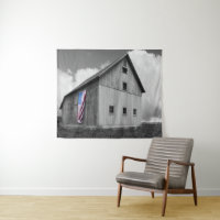 Drapeaux de nos agriculteurs - Grange avec drapeau