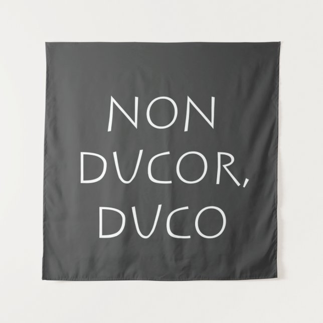 Tenture duco non ducor (Devant)