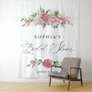 Tenture Dusty Pink Floral Bridal Shower
