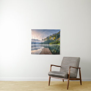 Tenture Eau   Azure Alpine Lake, Autriche