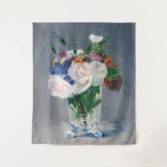 Tenture Edouard Manet - Fleurs dans un Vase de Cristal (Devant)