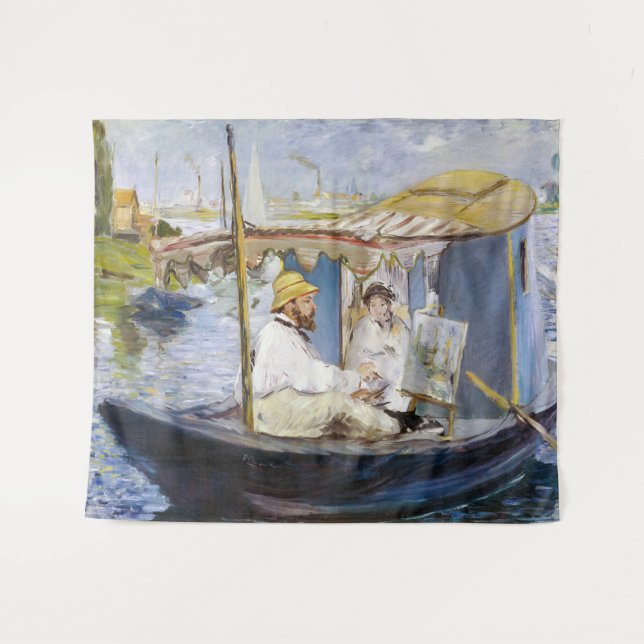 Tenture Edouard Manet - Monet dans son Studio Boat (Devant (Horizontal))