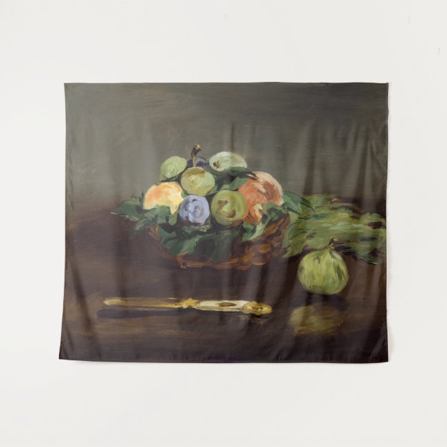 Tenture Edouard Manet - Panier de fruits (Devant (Horizontal))