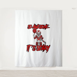 Tenture Effrayant Drôle Halloween Clown Hockey gardien