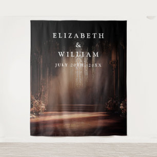 Tenture Église gothique Photo Booth Prop fond