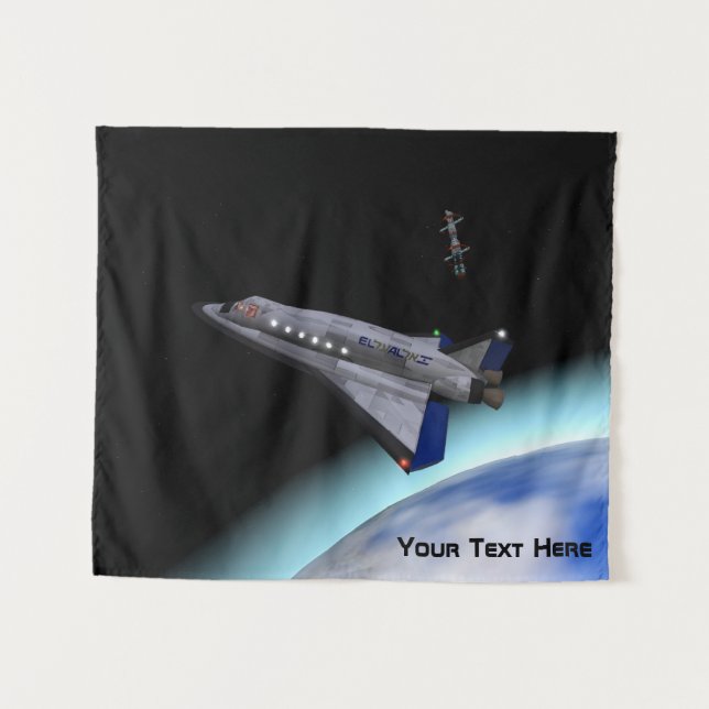 Tenture El Al Space Shuttle (Devant (Horizontal))