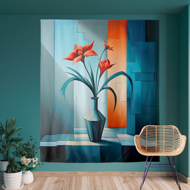 Tenture Élégance florale moderne (Créateur téléchargé)