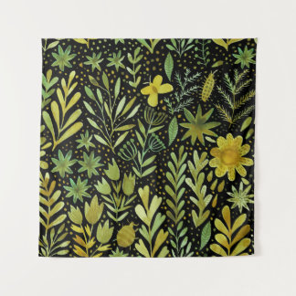 Tenture Élégance florale : Motif d'aquarelle Vintage