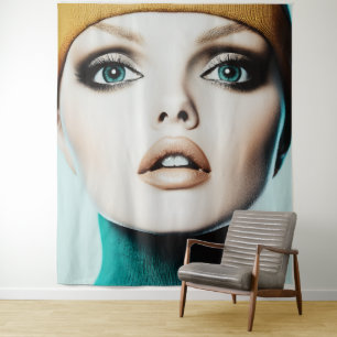 Tenture Élégance intemporelle : Iconique 1960s Model Portr