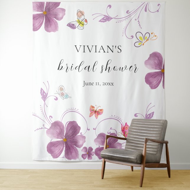 Tenture Élégant Baho Il Me Donne Des Papillons Enterrement (En situation)