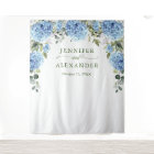 Elégant bleu Hydrangea Mariage photo fond