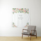 Élégant Blush Floral Script Party