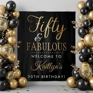 Tenture Elegant Cinquante et Fabuleux ! Soirée du 50e anni