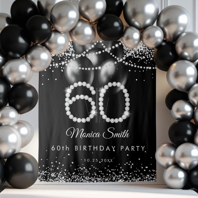 Tenture Elégant Diamants 60e Anniversaire (Créateur téléchargé)