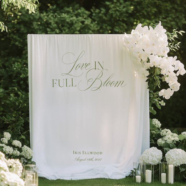 Tenture Elegant Garden Tea Bridal Shower Backdrops Banner (Elegant Garden Tea Bridal Shower Backdrops Banner)