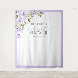 Tenture Elégant Lavande Lilac Douche Florale Booth Photo