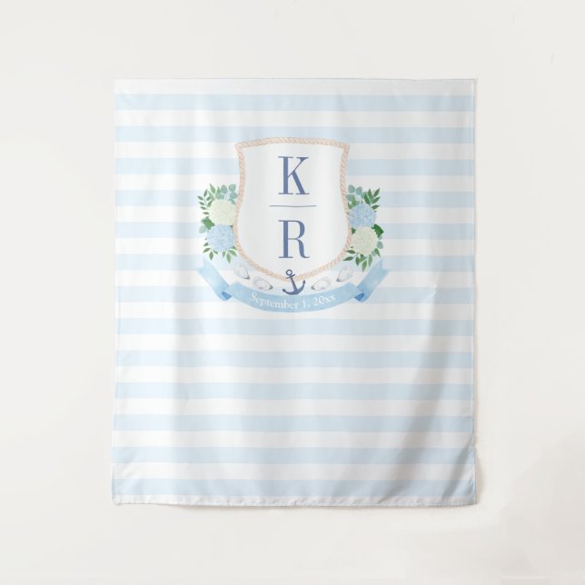 Tenture Elégant Mariage côtier Crest Fond photo (Devant)