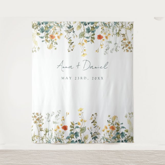 Tenture Élégant Mariage Fleur sauvage (Devant)