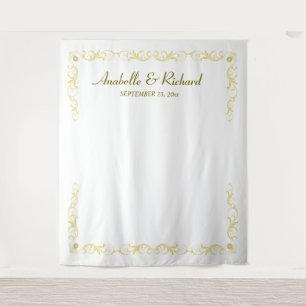 Tenture Elégant Mariage victorien Photo Booth Backdrop