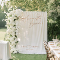 Élégant minimaliste Mariage Backdrops Bannière