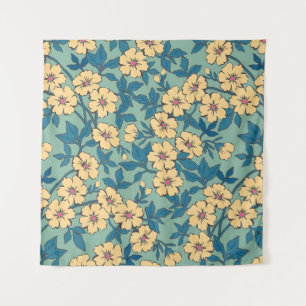 Tenture Elégant motif floral dans petite fleur dessinée à
