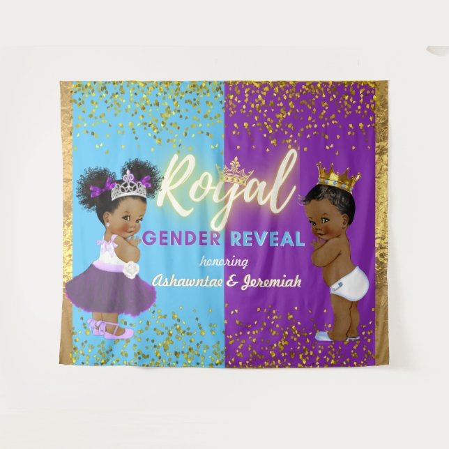 Tenture Élégant Révélation Royale Africaine de genre Viole (Devant (Horizontal))