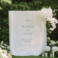 Élégante Bannière de bienvenue minimaliste Mariage