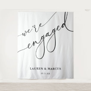 Tenture Élégante calligraphie Nous sommes engagés pour la