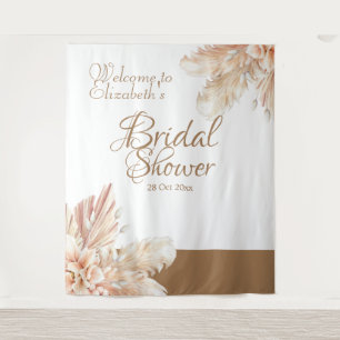 Tenture Elégante et tendance Pampas herbe l Blanc Brown