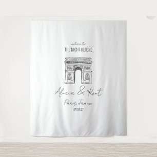 Tenture Elle a dit Oui Paris, Arc de Triomphe, Panneau de 