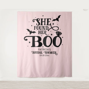 Tenture Elle a trouvé son Boo Fond pour la soirée de douch