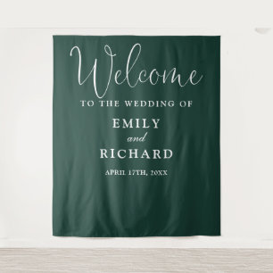 Tenture Emerald Green Mariage Accueil Photo fond