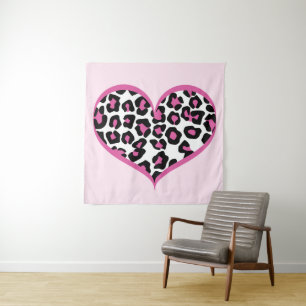 Tenture Empreinte de léopard du coeur sauvage