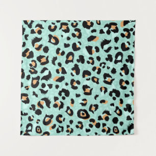 Tenture Empreinte de léopard, motif animal