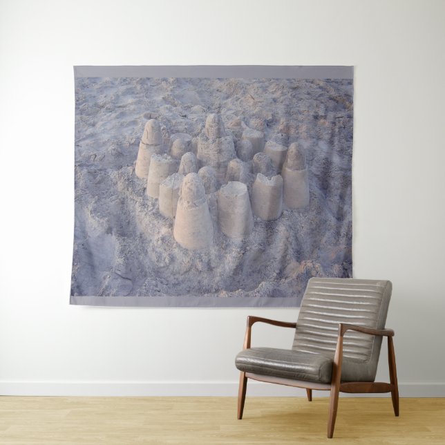 Tenture empreinte de sandcastle (En situation (horizontale))