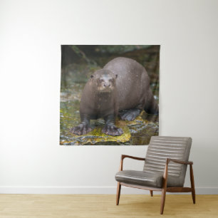 Tenture Empreintes de Pied de Giant Otter