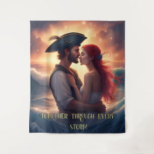 Tenture Ensemble à travers chaque tempête Romantique Pirat