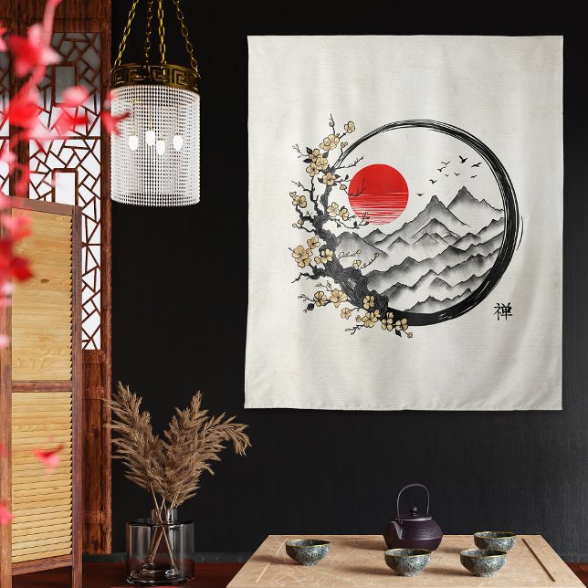 Tenture Enso Zen : Tranquillité (Créateur téléchargé)