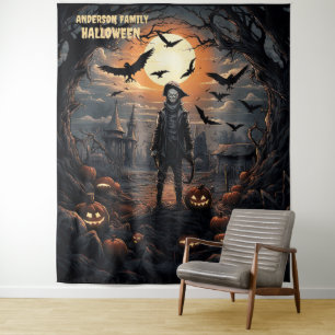Tenture Épouvantail d'Halloween suspendu