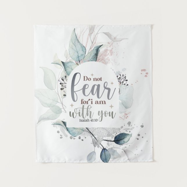 Tenture Ésaïe 41:10 Ne crains pas que je sois avec vous, B (Devant)