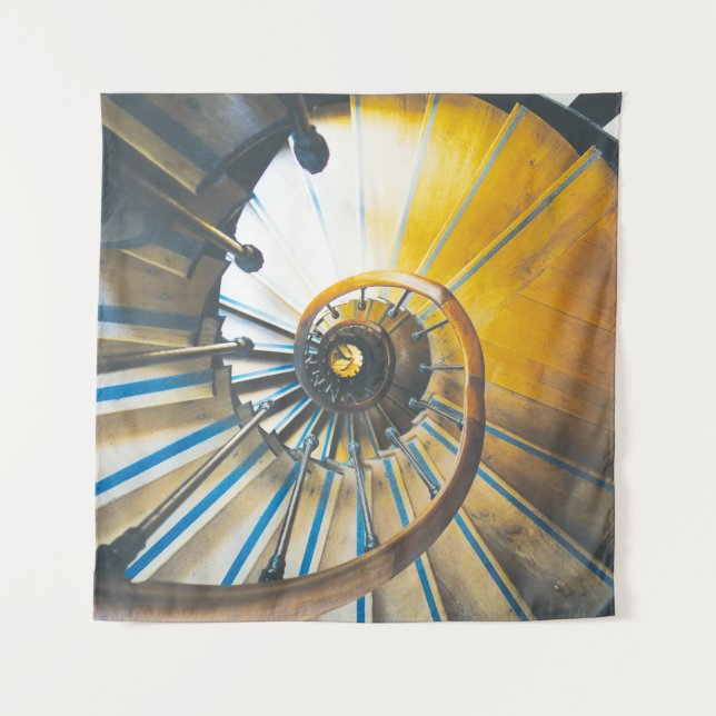 Tenture Escalier spiral de l'Arc de Triomphe à Paris (Devant (Horizontal))