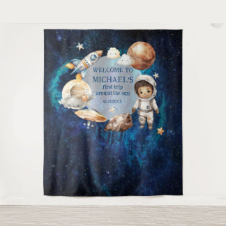Tenture Espace Anniversaire Premier Voyage Autour Du Solei