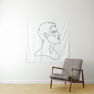 Tenture Essence Singulière – Ligne d'Art Minimaliste Mascu